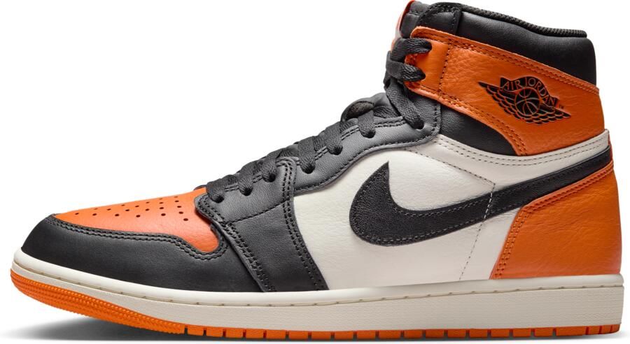 Jordan Aj1 Retro High Og Heren Schoenen Zwart Maat: 47.5 Leer Foot Locker - Foto 2