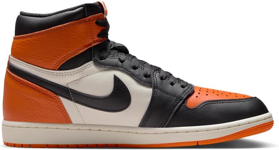 Jordan Aj1 Retro High Og Heren Schoenen Zwart Maat: 47.5 Leer Foot Locker - Foto 3