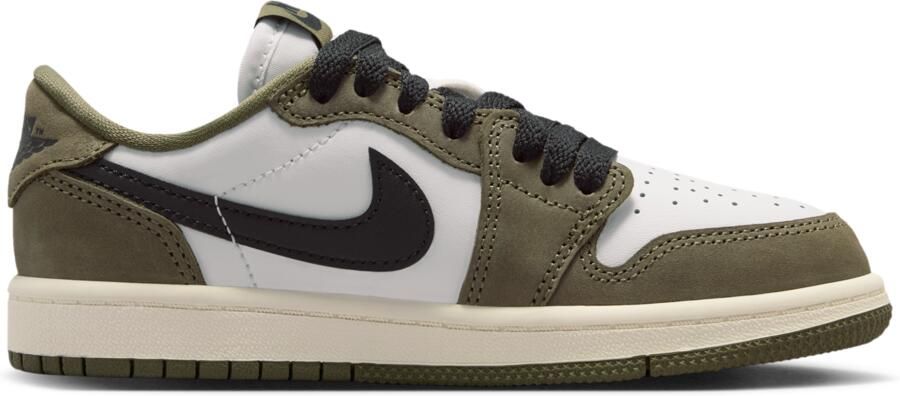 Jordan Air  1 Retro Low 'Medium Olive and Summit White' kleuterschoenen Groen - Foto 3