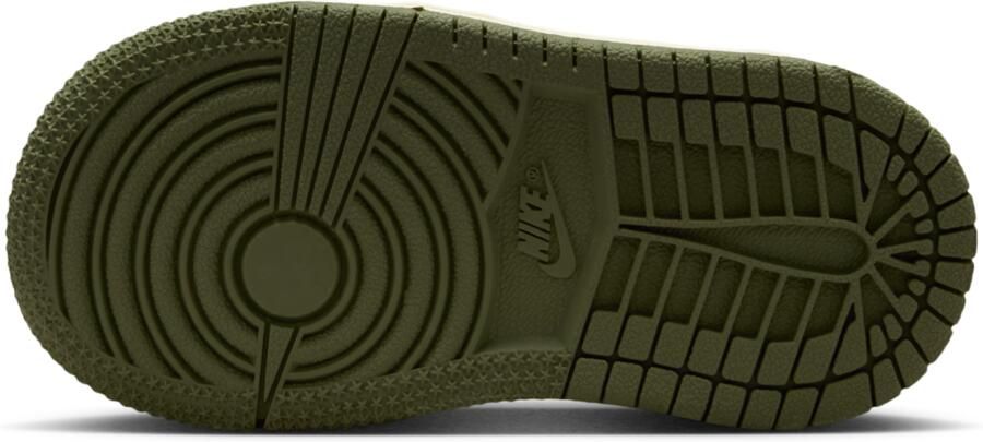 Jordan Air  1 Retro Low 'Medium Olive and Summit White' schoenen voor baby's peuters Groen - Foto 4