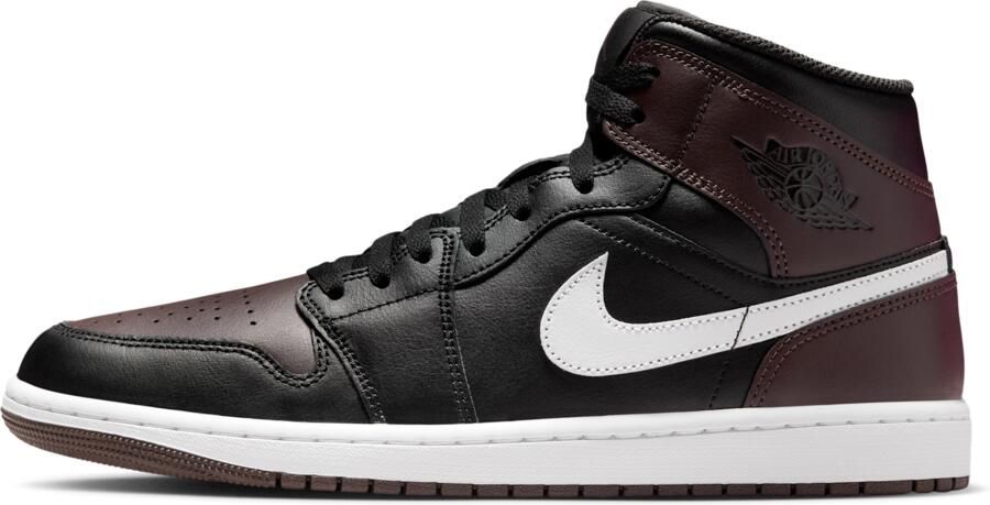 Jordan Aj1 Mid Sneakers Heren Bruin Leer Synthetisch - Foto 3