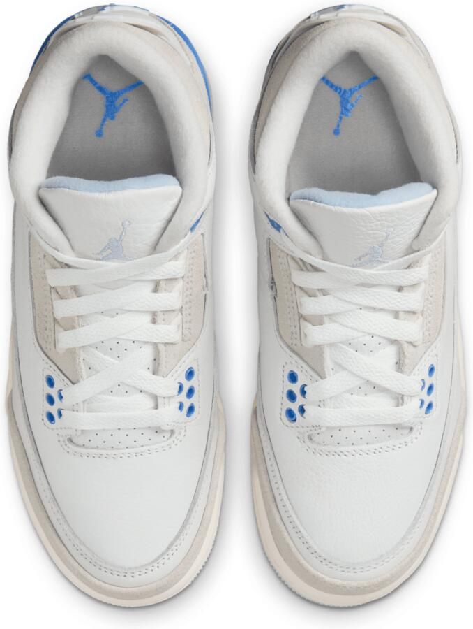 Jordan Aj3 Retro Kindersneakers Wit Leer - Foto 2