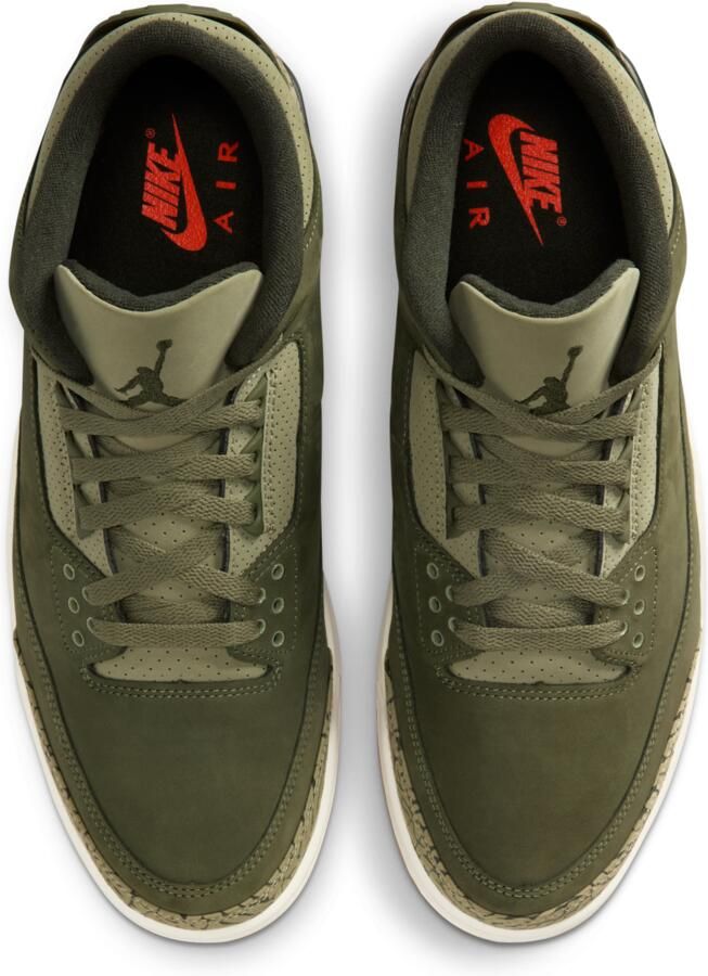 Jordan Air 3 Retro 'Medium Olive' herenschoenen Groen - Foto 2