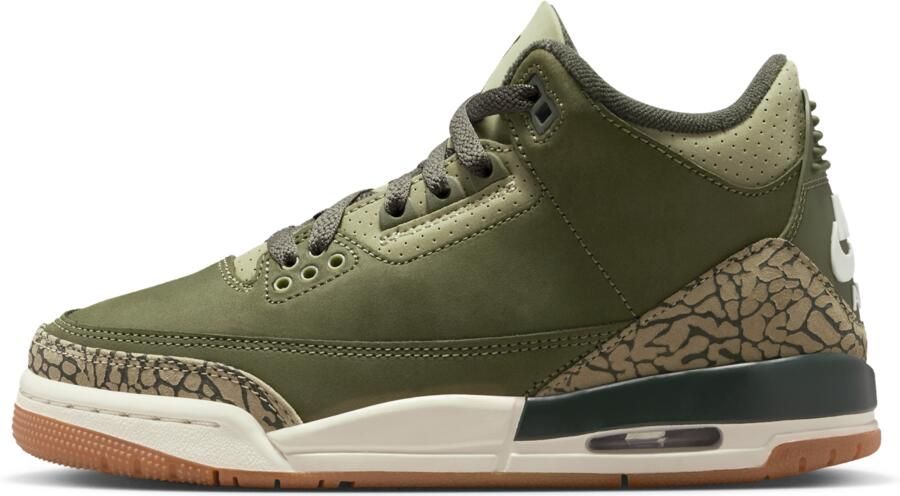 Jordan Air 3 Retro 'Medium Olive' kinderschoenen Groen