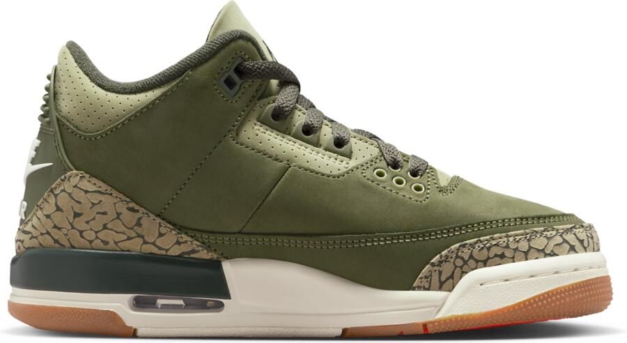 Jordan Air 3 Retro 'Medium Olive' kinderschoenen Groen - Foto 3