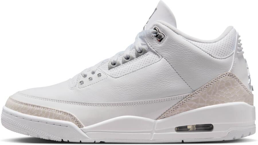 Jordan Retro 3 Pure Money Heren Schoenen Wit Maat: 40.5 Leer Foot Locker - Foto 2