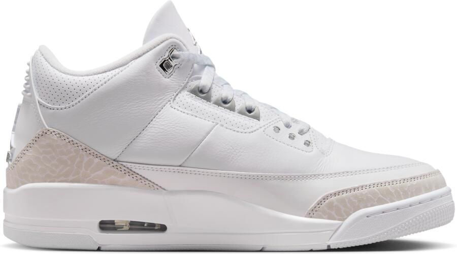 Jordan Retro 3 Pure Money Heren Schoenen Wit Maat: 40.5 Leer Foot Locker - Foto 3