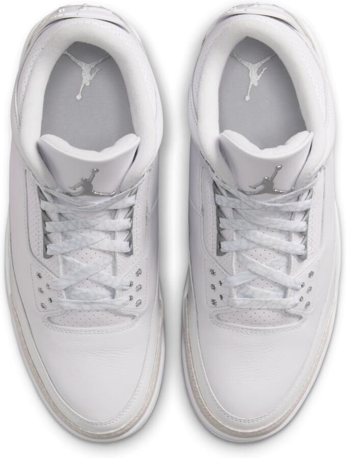 Jordan Retro 3 Pure Money Heren Schoenen Wit Maat: 40.5 Leer Foot Locker