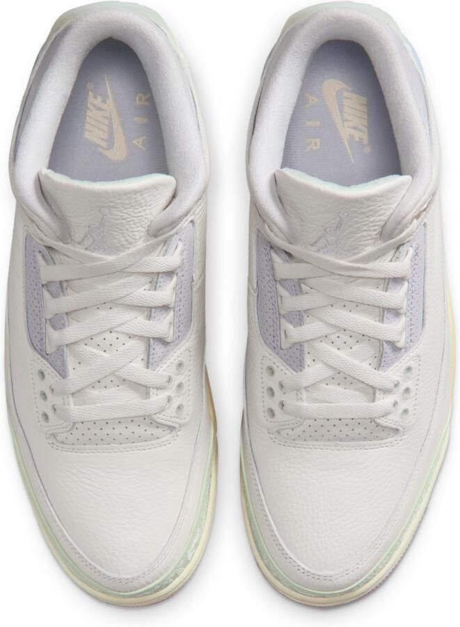 Jordan Air  3 Retro Sail and Jade Aura herenschoenen Wit - Foto 2