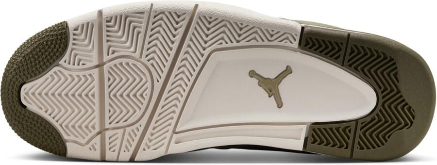 Jordan 4 Rm Sneakers Dames Olijf Mesh Synthetisch - Foto 4
