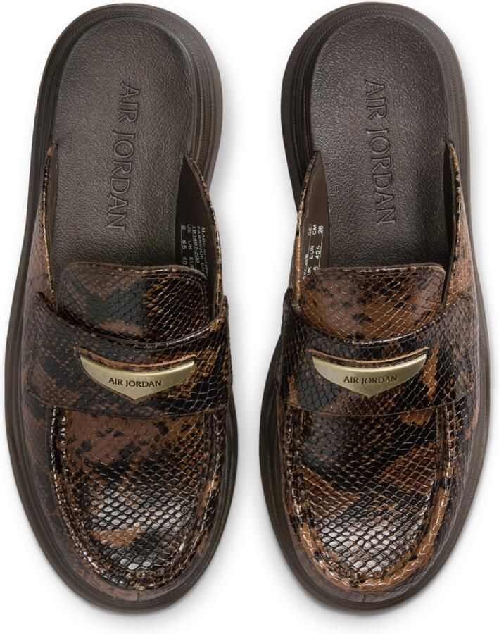 Jordan Mule Slippers en Sandalen Dames Bruin Mesh Synthetisch