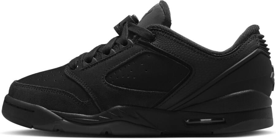 Jordan Sixty Plus Low Kindersneakers Zwart Leer
