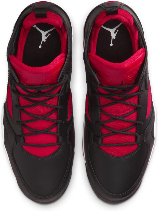 Jordan Flight Sneakers Heren Zwart Mesh Synthetisch