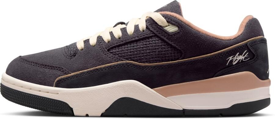 Jordan Flight Sneakers Dames Zwart Mesh Synthetisch