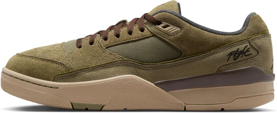 Jordan Flight Sneakers Heren Olijf Mesh Synthetisch - Foto 3