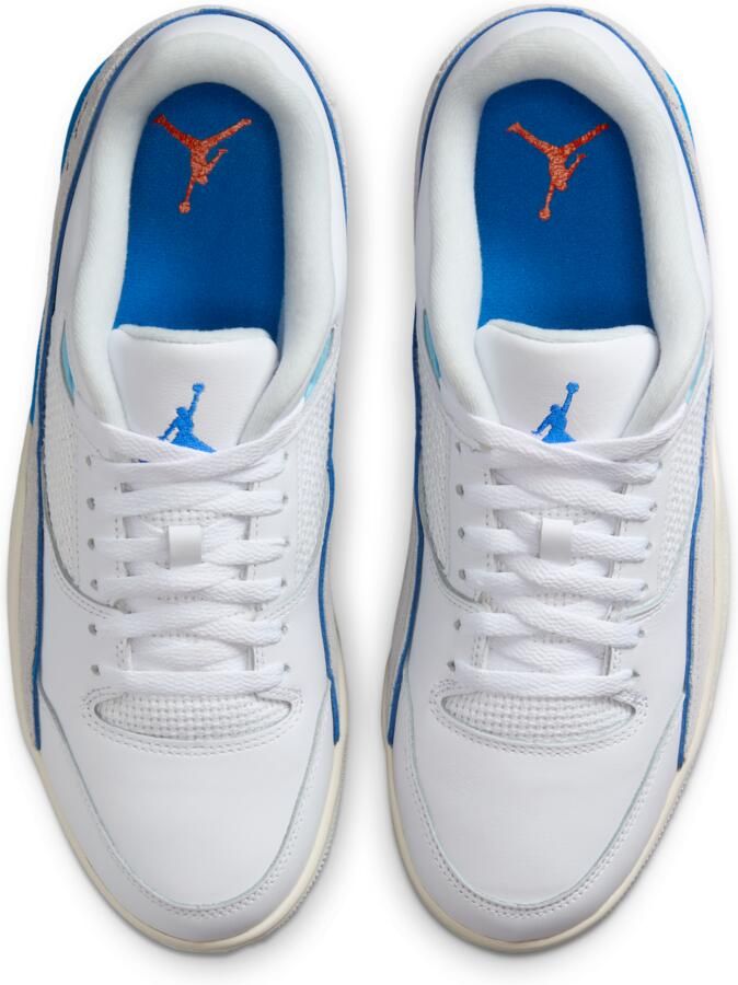 Jordan Flight Sneakers Heren Wit Mesh Synthetisch