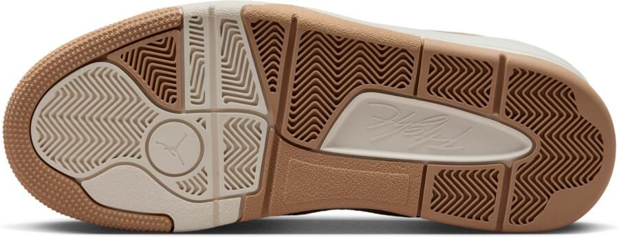 Jordan Flight Sneakers Dames Bruin Mesh Synthetisch - Foto 4