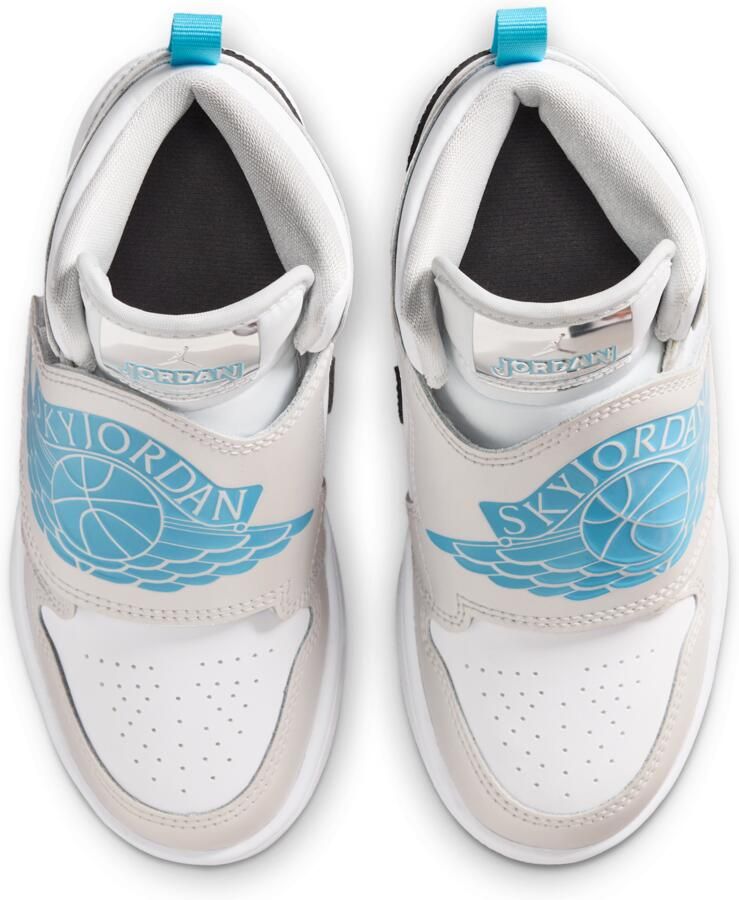 Jordan Sky 1 Peuterschoenen Grijs Leer