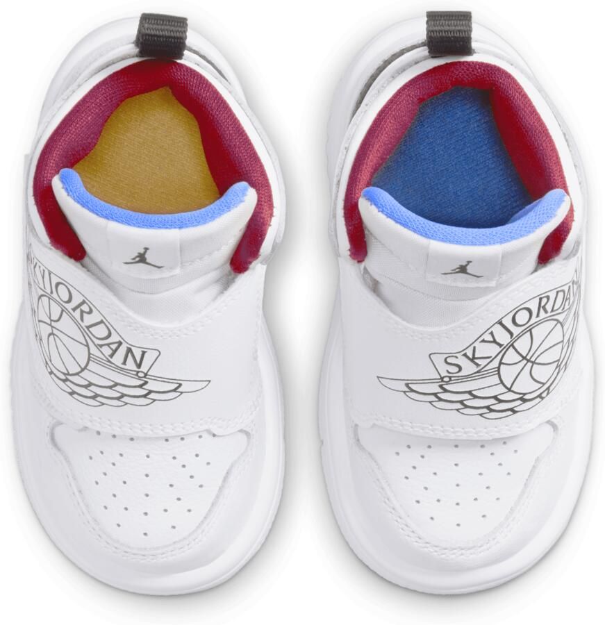 Jordan Sky 1 (Td) White Black-Gym Red-University Blue Basketballshoes Peuter BQ7196-164 - Foto 2