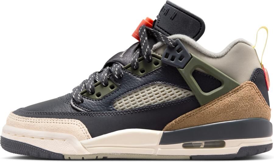 Jordan Spizike Kindersneakers Grijs Leer