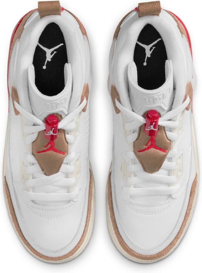 Jordan Spizike Kindersneakers Wit Mesh Synthetisch