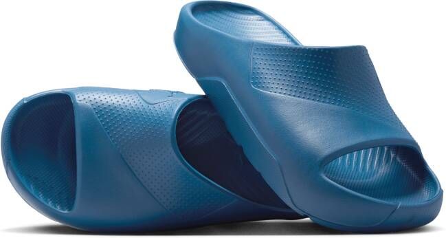 Jordan Post Slide Unisex Slippers en Sandalen Blauw Maat: 33.5 Plastic Foot Locker