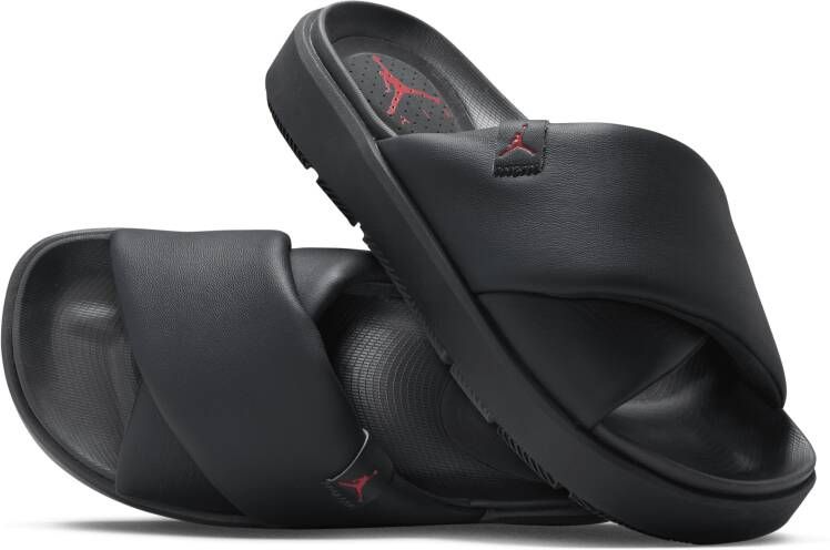 Jordan Wmns Sophia Slide Off Noir Black-Fire Red