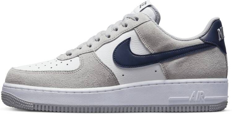 Nike Air Force 1 '07 Basketball Schoenen light smoke grey midnight navy white maat: 47.5 beschikbare maaten:41 42 44.5 45 46 47.5