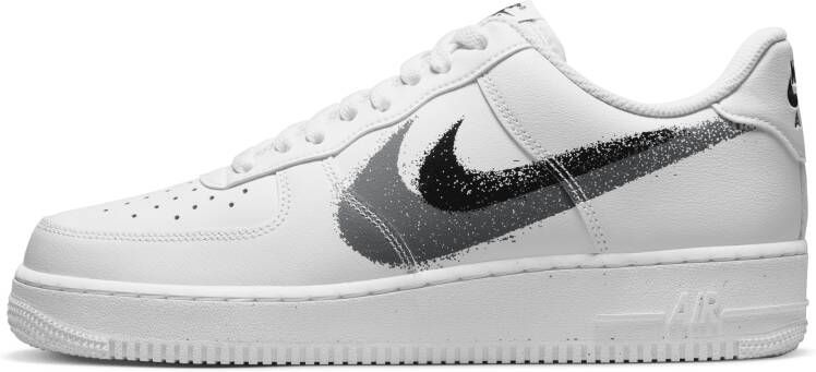 Nike Air Force 1 Low 07 Spray Paint Swoosh Sneakers Schoenen Wit Limited Edition - Foto 2