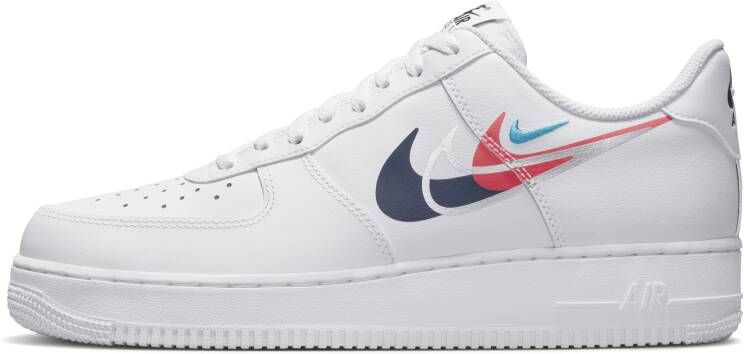 Nike Air Force 1 ´07 Basketball Schoenen white midnight navy bright crimson maat: 47.5 beschikbare maaten:44.5 45 46 47.5