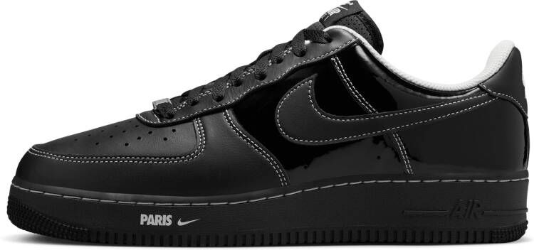 Nike Air Force Heren Schoenen Zwart Maat: 42.5 Leer Foot Locker