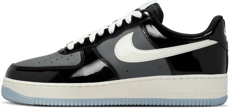Nike Air Force Heren Schoenen Zwart Maat: 40.5 Leer Foot Locker