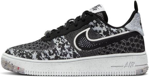 Nike Air Force 1 Crater Flyknit Kinderschoenen Zwart