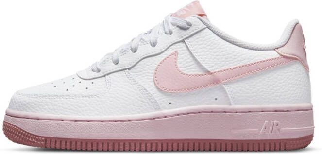 Nike Air Force 1 (gs) Basketball Schoenen white pink foam ele tal pink maat: 38.5 beschikbare maaten:38.5 - Foto 2