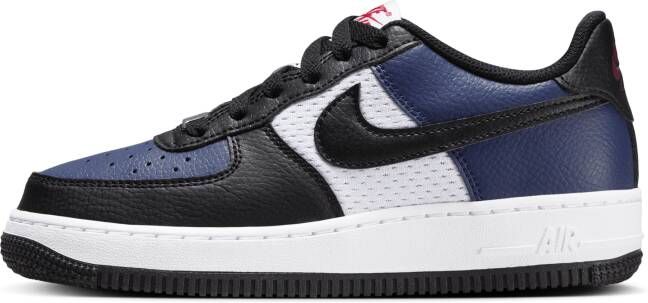 Nike Air Force Unisex Schoenen Blauw Maat: 38.5 Leer Foot Locker