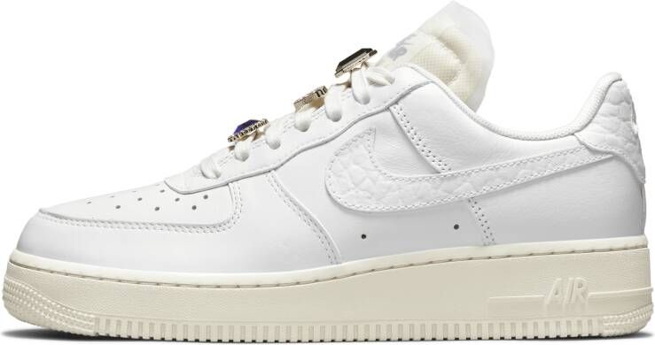 Nike Klassieke witte lage sneakers met gouden juwelen Wit Unisex - Foto 2