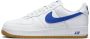 Nike Air Force 1 Low Retro Color of the Month Heren Sneakers Sportschoenen Vrijetijds schoenen Leer Wit Blauw DJ3911 - Thumbnail 2