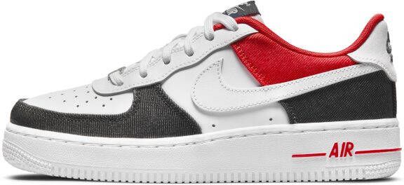 Nike Air Force 1 LV8 Kinderschoen White Midnight Navy Chile Red White - Foto 2