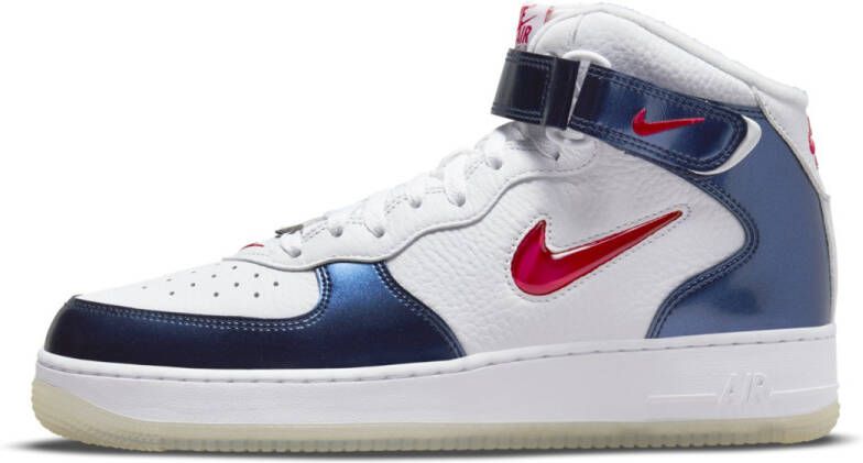 Nike Air Force 1 Mid QS ''Independence Day'' Wit Rood - Foto 4