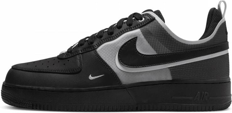 Nike Air Force 1 React Limited Edition Heren Sneaker Zwart Grijs - Foto 3