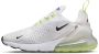 Nike Air Max 270 Dames Sneakers Sportschoenen Schoenen Wit-Grün AH6789 - Thumbnail 2