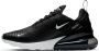 Nike Air Max 270 (gs) Running Schoenen black white-anthracite maat: 37.5 beschikbare maaten:36.5 37.5 38.5 - Thumbnail 2