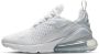 Nike Air Max 270 (ps) Running Schoenen white white metallic silver maat: 38.5 beschikbare maaten:38.5 - Thumbnail 2