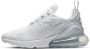Nike Air Max 270 (ps) Running Schoenen white white metallic silver maat: 38.5 beschikbare maaten:38.5 - Thumbnail 3