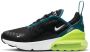 Nike Air Max 270 sneakers zwart limegroen aqua - Thumbnail 2