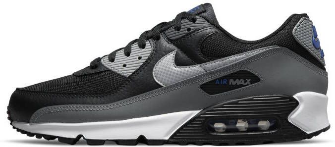 Nike Air Max 90 Heren Black Iron Grey Particle Grey Reflect Silver Heren -