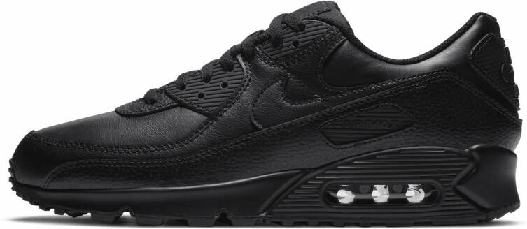 Nike Air Max 90 Heren Schoenen Zwart Maat: 40.5 Leer Foot Locker