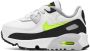 Nike Air Max 90 Leather Baby's White Black Neutral Grey Hot Lime Kind - Thumbnail 3