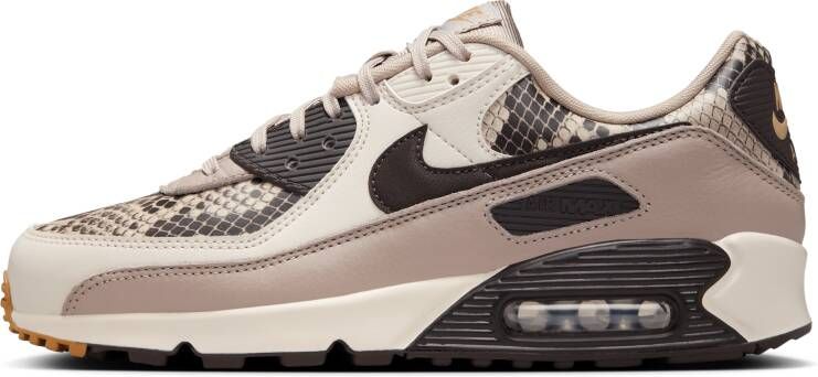 Nike Air Max 90 Dames Schoenen Beige Maat: 36.5 Leer Textil Foot Locker