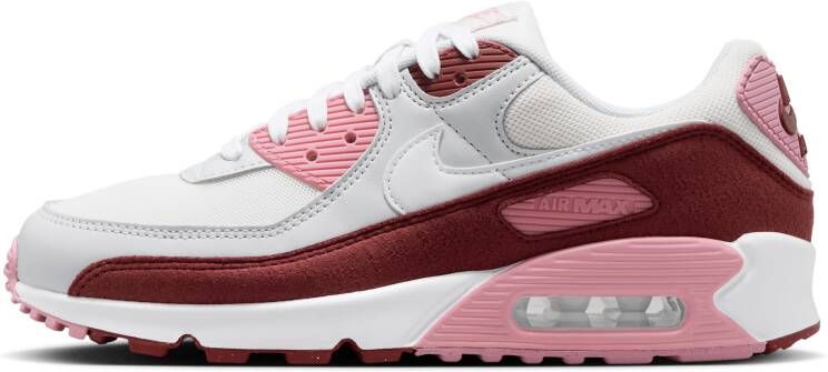 Nike Air Max 90 Dames Schoenen Rood Maat: 38.5 Leer Textil Foot Locker